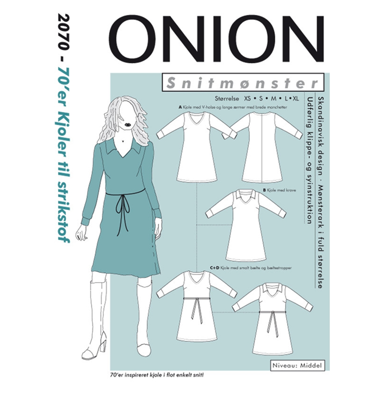 Onion 2070 - 70'er kjoler til strikstof - Køb online