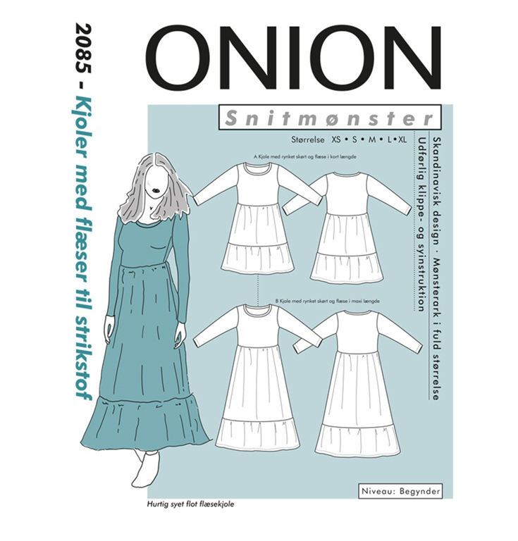 Onion 2085 kjoler med flæser til -