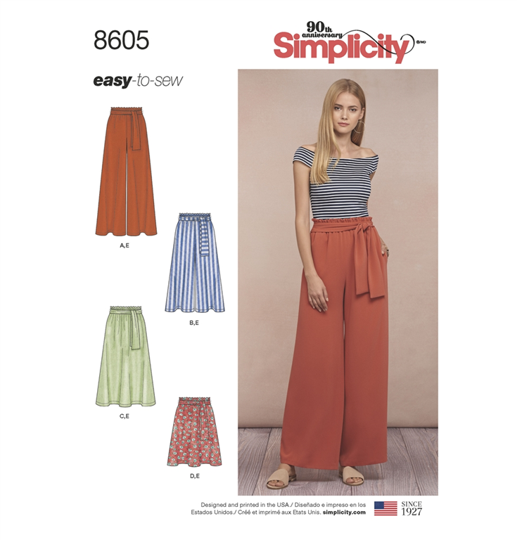 Simplicity 8605A - slå om nederdel 5
